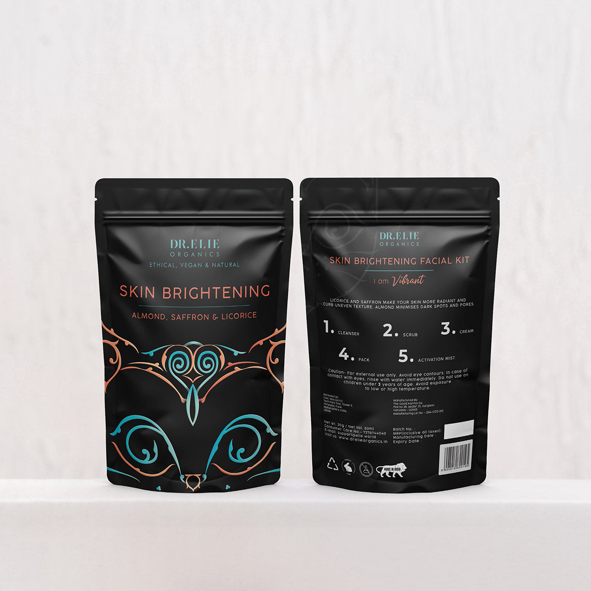 Organic Skin Brightening Facial Kit