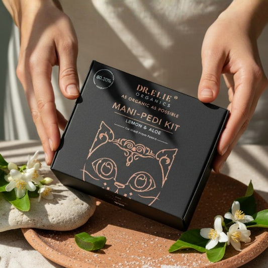 Dr. Ellie Organics Mani-Pedi Kit with decorative elements